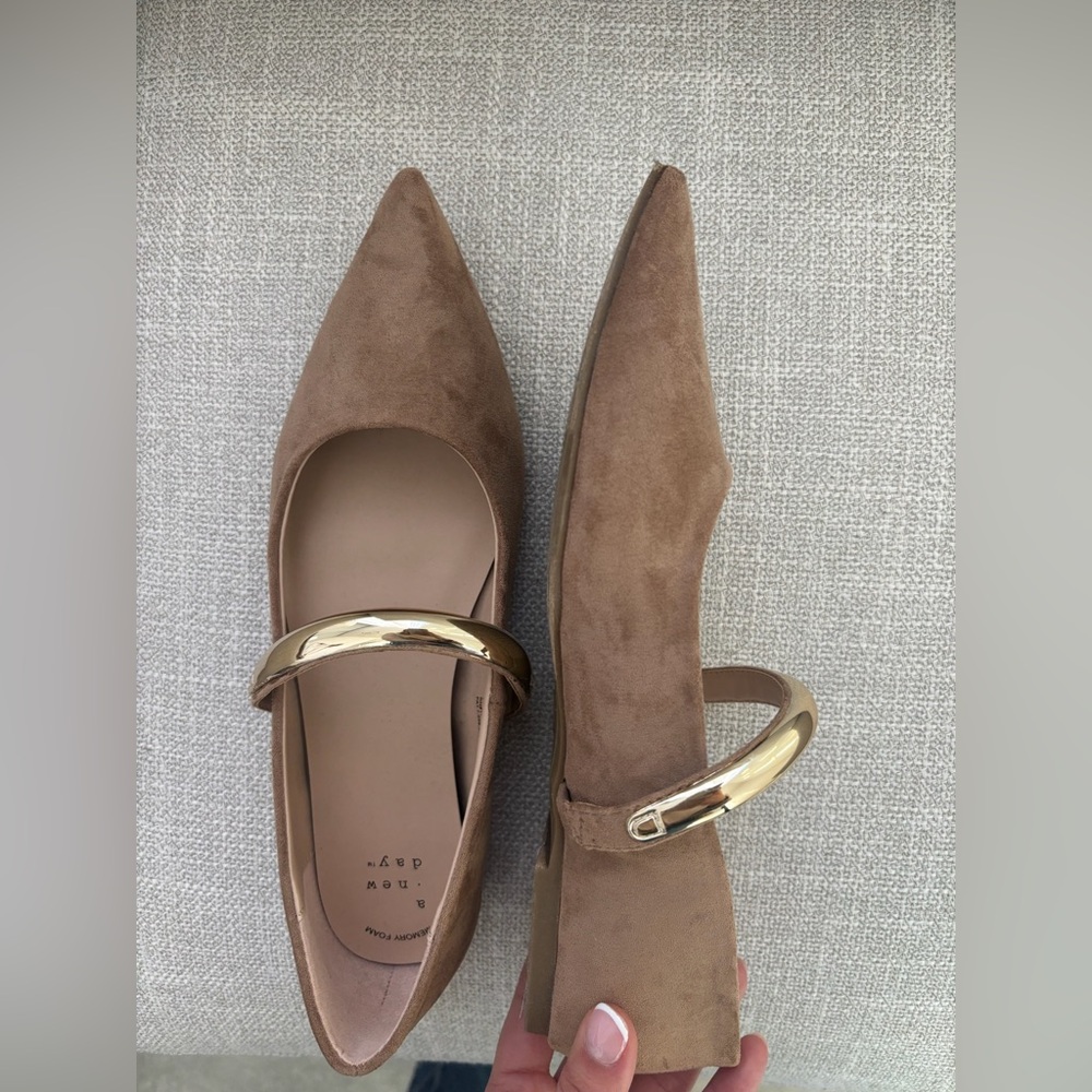 A new day metal Mary Jane flats with memory foam - Picture 4 of 5